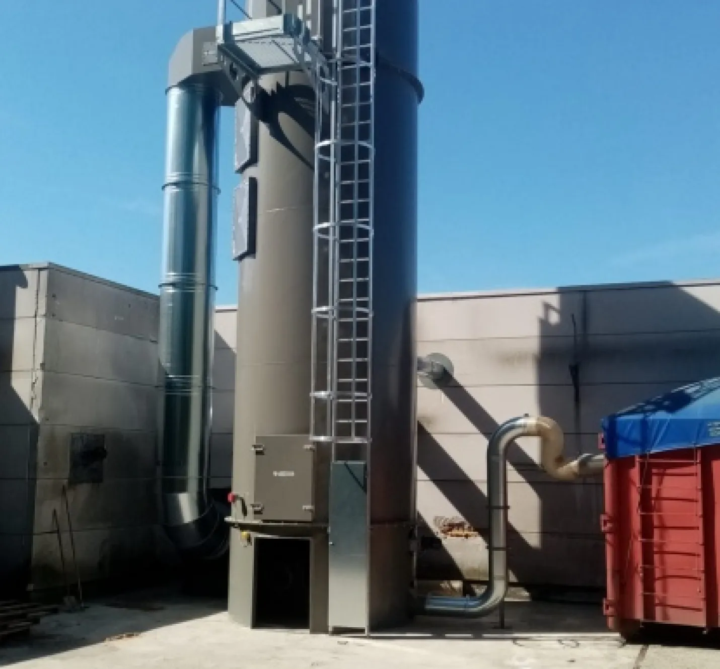 Nieuwe filterinstallatie houtbedrijf
