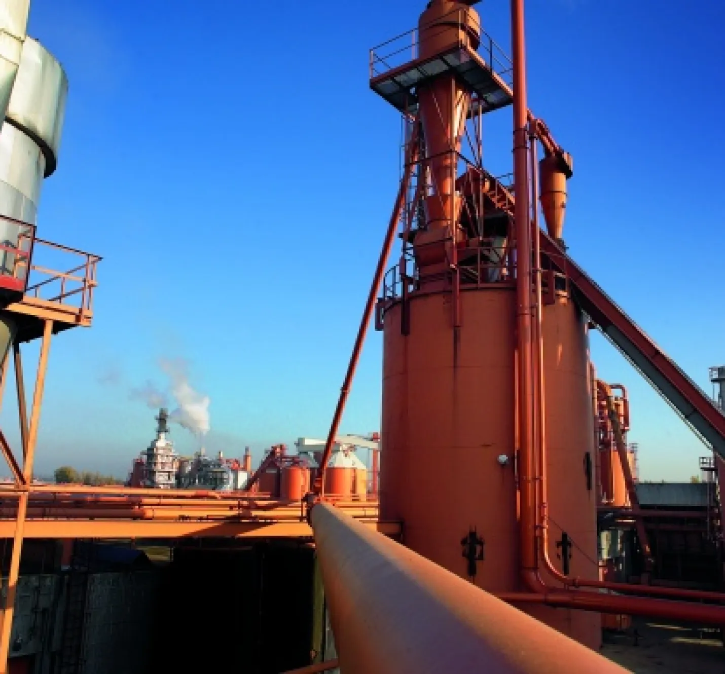 Pneumatisch transport met cyclofilter