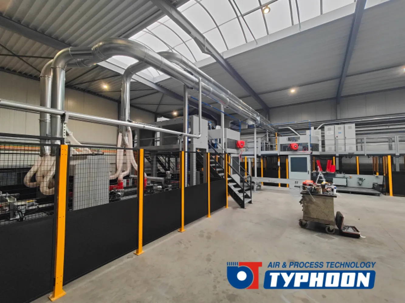 Afzuiging palletproductielijn