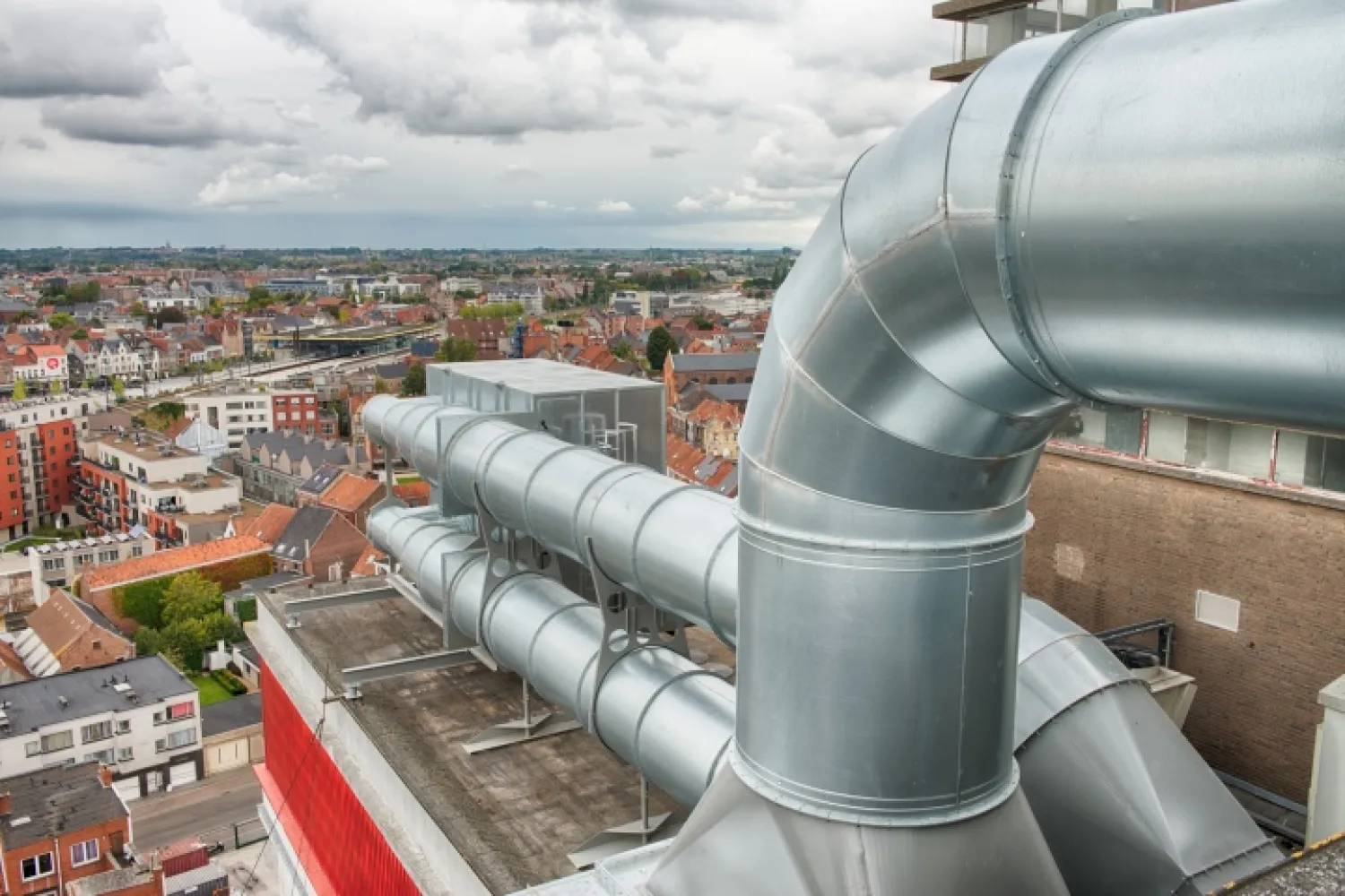 Luchtrecuperatie industriële installatie