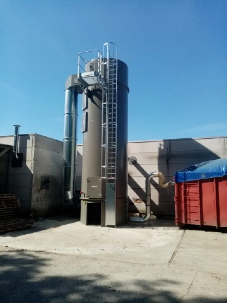 Nieuwe filterinstallatie houtbedrijf