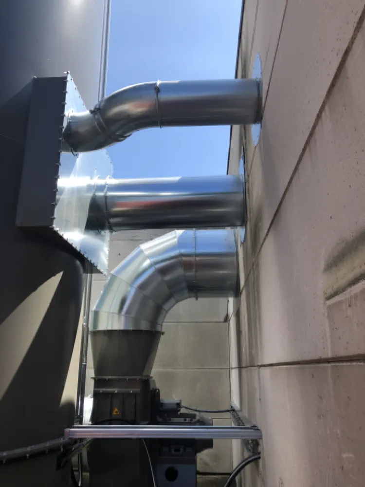 Nieuwe filterinstallatie houtbedrijf