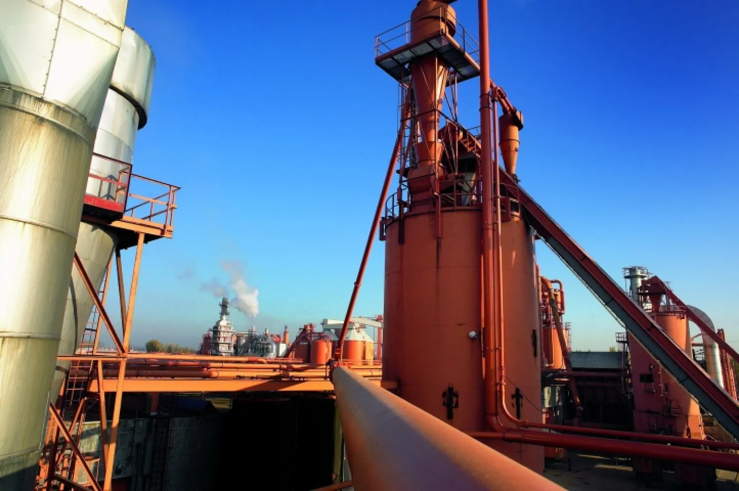 Pneumatisch transport met cyclofilter